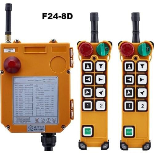 Wireless Double Speed Hoist Remote Control 8 Buttons 2 transmitters + 1 receiver