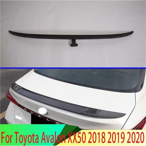 For Toyota Avalon XX50 2018 2019 2020 Carbon Fiber Style Side Rear Window Spoiler Cover Trim Molding Garnish Bezel Styling