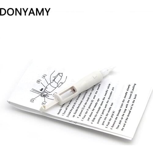 DONYAMY 1pc Needle Threader Insertion Tool Applicator Sewing Machine Overlockers Serger