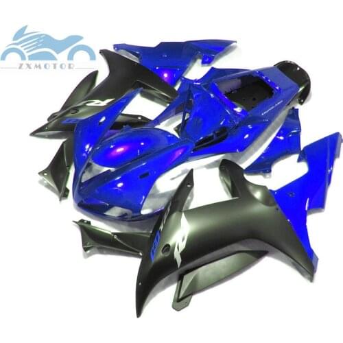 Customized motorcycle fairing Kits fit for YAMAHA 2002 2003 YZFR1 02 03 YZF R1 sports fairings black blue body parts RG50