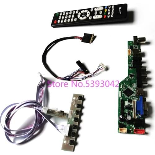 KIT for LP133WH2 (TL)(L1)/(TL)(L2)/(TL)(L3)/(TL)(L4) LCD panel VGA USB AV Analog LVDS 40Pin 1366*768 TV control drive board