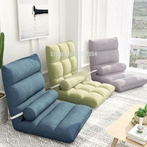 Lazy sofa tatami bed backrest chair girl cute bedroom single bay window small sofa folding chair