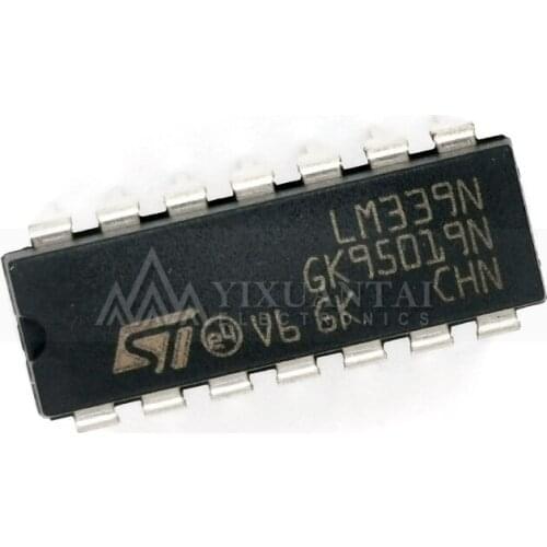 LM339N LM339N/NOPB LM339NE4【Comparator Quad R-R O/P ±15V/30V Automotive 14-Pin PDIP】10pcs/Lot New