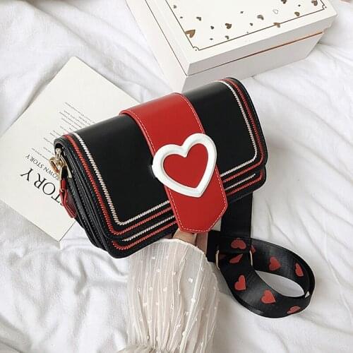 Love fashion womens bag quality PU womens shoulder bag Valentines Day gift ladies Messenger bag factory discount phone bags