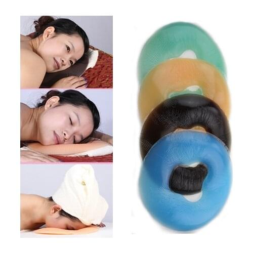 1Pcs Soft Silicon Spa Pillow SPA Gel Face Pad Face Rest Overlay Silicone Massag Face Pillow Face Cradle Cushion Comfortable