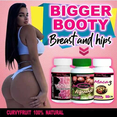 Aguaje CurvyFruit & Maca3 & Wild Hinojo Natural weight gain plump curve bust buttocks 3bottles
