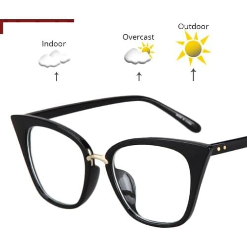 2020 New Myopia Nearsighted Glasses Sun Photochromic Oval Metal Full Frame 0~ -4.0 Optical Glasses Female with Box FML