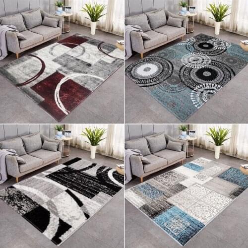 Autumn And Winter New Geometric Figure 3d Printing Bathroom Doormat Living Room Coffee Table Blanket Bedroom Bedside Carpet