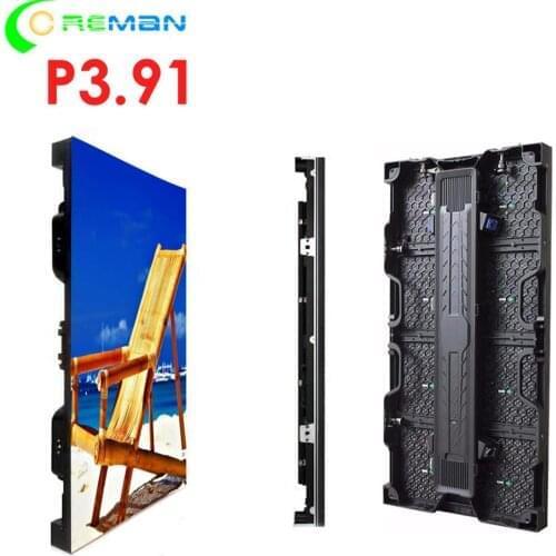 Easy operate smart installation p3.91 500*1000mm led video panel with power con fast strong side locks