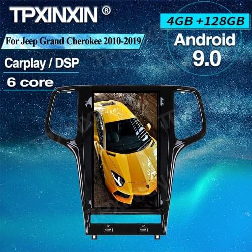 PX6 13.6inch For Jeep Grand Cherokee 2010-2019 Black Android Car GPS Navigation Stereo Headunit Multimedia Player Auto Radio