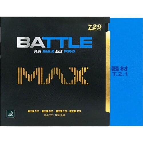 729 BATTLE MAX PRO Provincial Version New Table Tennis Rubber Ping Pong 2.1mm Sponge