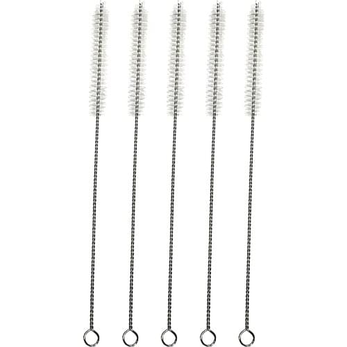 5Pcs/lot baby Feeding Bottle Cleaning Brush Stainless Steel Wash Drinking Pipe Straw Baby Bottle Brush Cleaner