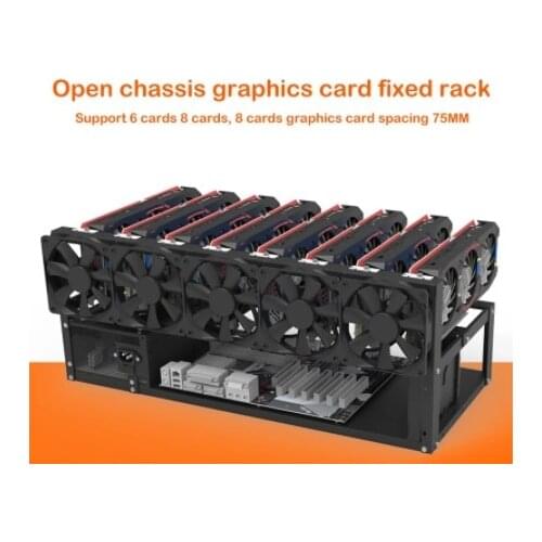 Stackable Open Mining Rig Frame Mining ETH/ETC/ZEC Ether Accessories Tools for 6/8 GPU Crypto Coin Bitcoin miner Rack Only