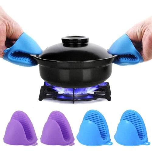 Oven Gloves Silicone Heat Resistant Cooking Pinch Mitts Pot Potholder for Kitchen Cooking Baking