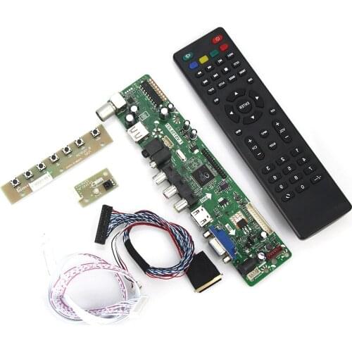 T.VST59.03 For PQ 3QI-01 LTN101NT02 B101AW03 LCD/LED Controller Driver Board (TV+HDMI+VGA+CVBS+USB) LVDS Reuse Laptop 1024x600