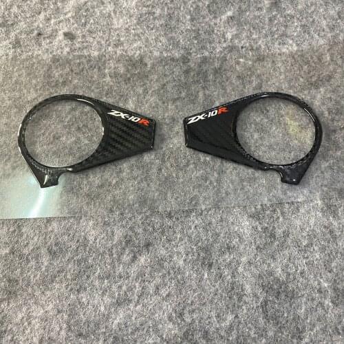 3D motorcycle Carbon-look Upper Triple Yoke Cover Protector Decal sticker Case for KAWASAKI ZX10R ZX-10R ZX 10R 2006-2007