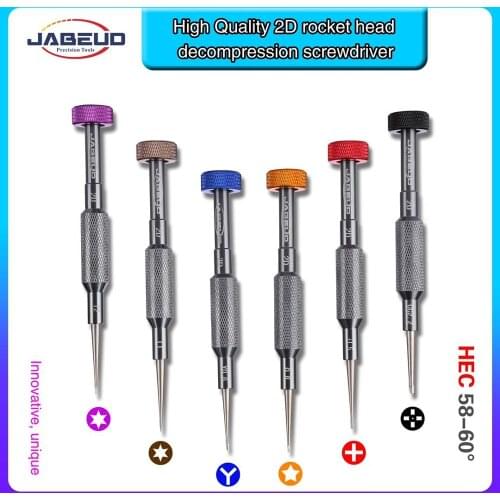 High quality anti-skid rocket head decompressive screwdriver with unique and innovative drawing and anti-skid diamond design