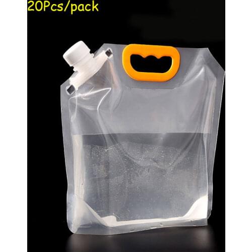 New 1L/1.5L/2.5L High Quality Clear Drinking Bags 10/20Pcs Waterproof Flasks Liquor Bag Portable Beer Juice Milk Packaging Bag