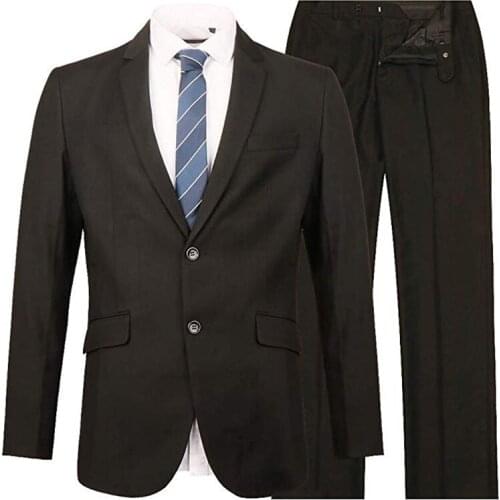 2020 New Black Mens Suits For Wedding Custome Made Terno Masculino Suits Formal Blazer Party Suit Two Pieces Suit(Jacket+Pants)