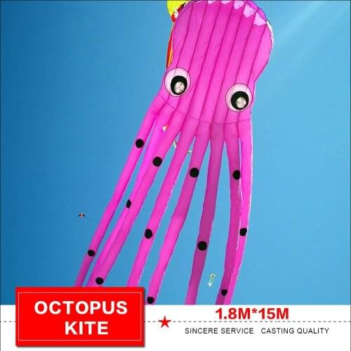2020New arrival Octopus kite for audlts 37 square meter 3D large huge big solid soft inflatable show kites