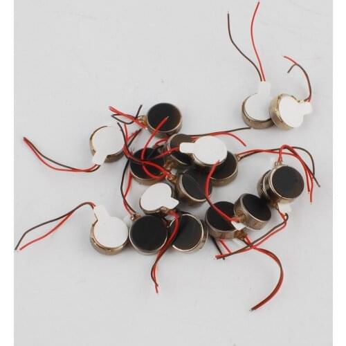 30PCS 2V-6V Dc Coin Vibration Motor 10*3.8mm Strong Vibrating Motor diy cell phone Vibration DC Micro Vibrator motor