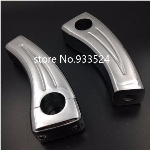 5.5" Motorcycle 1" 25mm Handlebar Pullback Risers For Harley Honda Yamaha Suzuki Kawasaki Old School Bobber Touring