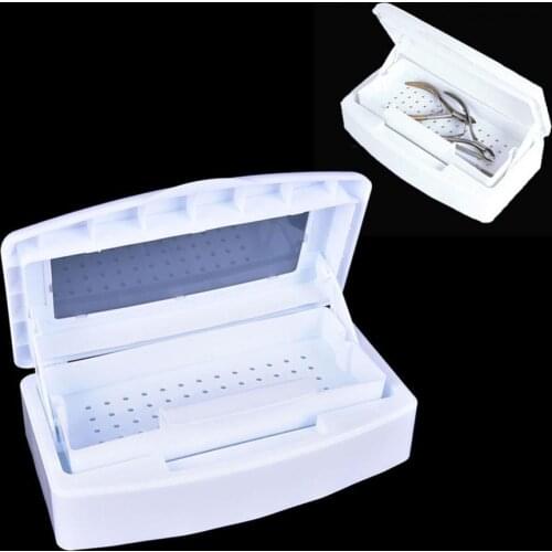80% Hot Sale Plastic Nail Tools Sterilizer Tray Sterilization Box Disinfection Container