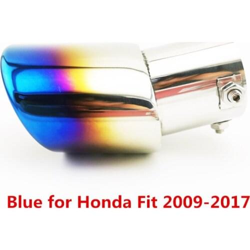 Stainless Steel Car Muffler End Pipe Exhaust Tips for Honda Fit 2009 2010 2011 2012 2013 2014 2015 2016 2017 2018 2019