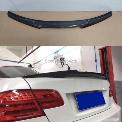 Car Styling Carbon Fiber Rear Roof Lip Spoiler Trunk Boot Wing For BMW 3 Series E92 Coupe 325i 328i 330i 2007-2012 E92