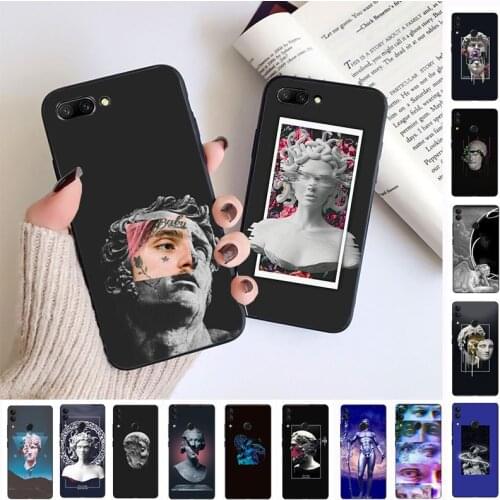 Camila Cabello David Lip Sticker Statue Soft Phone Case For huawei honor 10 10i 8c 8A 8X 9 9lite 20 20s 20i 20lite mate20 Cover