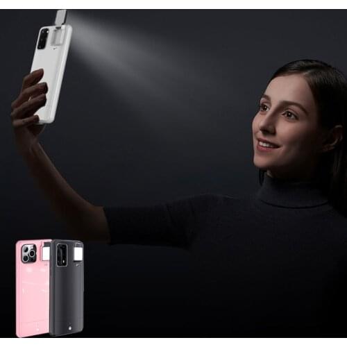 Selfie Beauty Ring Flash Fill Light Stable Case for Samsung Galaxy S21 S20 Ultra Plus S10 Note 10 Lite A11 A21 A52 A72 A81 A91