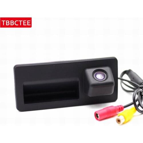 For Audi A4 B8 2008~2016 Trunk Handle Car Reverse Reversing Camera Rear View Backup Parking Camera CCD Night Vision