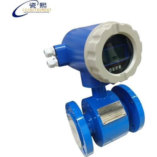 DN32 carbon steel pulse and 4-20mA output and 0.86-29.93m3/h flow range Electromagnetic flowmeters
