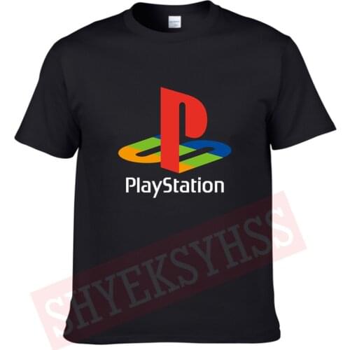 Playstation T Shirt Summer Cotton Short Sleeve Funny Game T-Shirt Mans Tshirt Tops Tees PS2 PS3 PS4 PS5