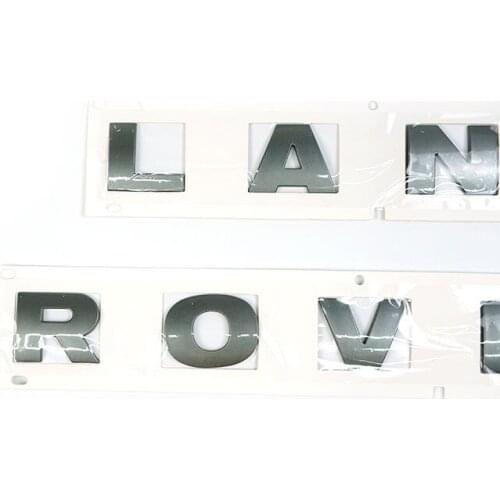 Hot Sale Auto Front Name Plate for Land Rover LR3 LR4 Car Brand Emblems Letter Sticker DAB500050LQV "Land" DAB500080LQV "Rover"