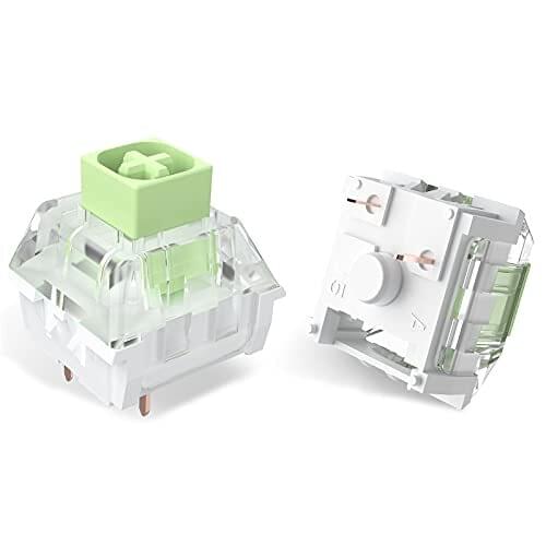 Kailh Box Switches Jade for Mechanical Gaming Keyboard DIY, 3pin Clicky RGB/SMD Waterproof MX Stem Switches with Switch Puller