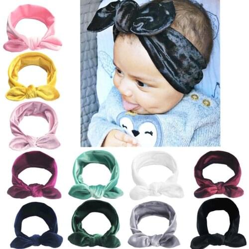 Cute Kids Baby Girls Toddler Velvet Hair Band Headwear Headband Accessories
