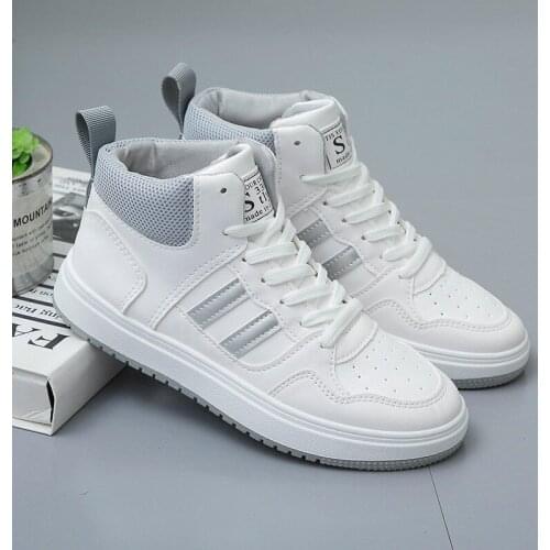 New Casual Shoes for Woman Breathable Trainers Inner heightening Board Shoes Running Chauussure Femme High Top mujer Ladies