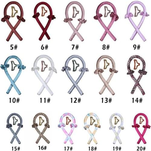 Heatless Curling Rod Headband No Heat Curls Ribbon Hair Rollers Sleeping Soft Headband Hair Curlers DIY Hair Styling Tools Pour