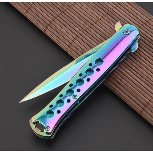 7CR17MOV Blade New Straight Knife Hunting Knife Outdoor Camping Self-defense Tools Tactical Folding Blade Pocket Survival Knives
