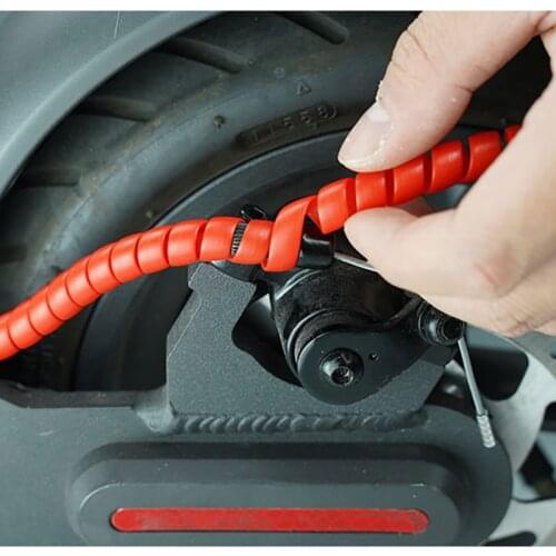 Winder Wire Organizer For Xiaomi Scooter Tube Winding Protector 8mm Protective Organizer Cable Cover Wire Spiral Winding Tube