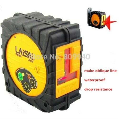 Drop shipping 2 line Cross laser line electronic auto self -leveling laser level tools Laisai LS608 Laser Level