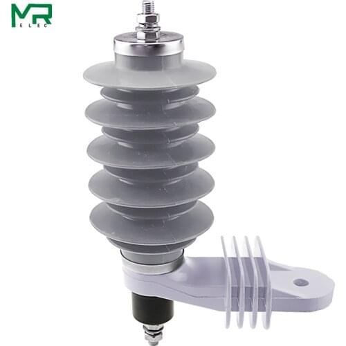 High voltage arrester 12kV zinc oxide arrester distribution type silica gel arrester grade A