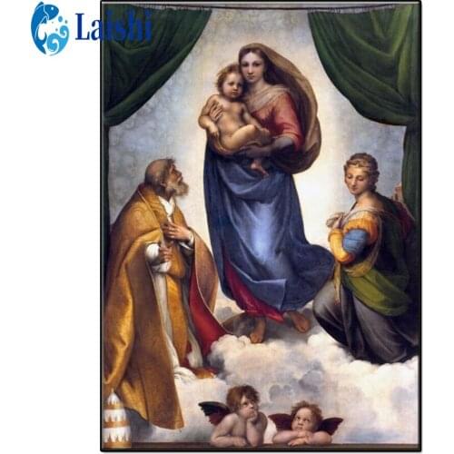 Diy 5d Religious art, Virgin and Child Diamond Painting Cross Stitch Square Round Diamond Embroidery Handwork Rhinestone Art