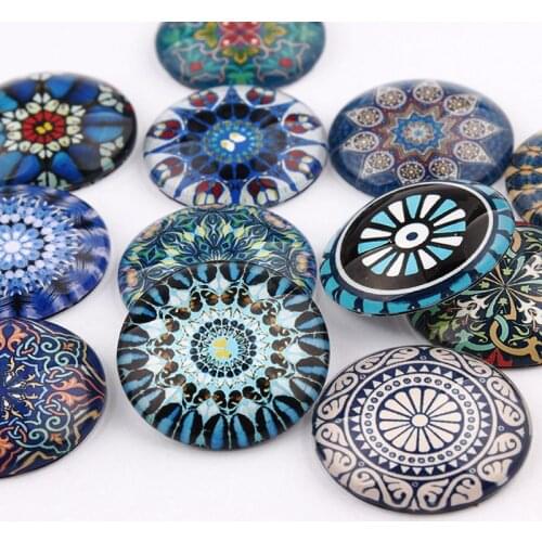 Mixed 12/16/18/20/25mm Hot Sale Domed Round Handmade Photo Glass Cabochon Good Quality Magnifying DIY 20/lot