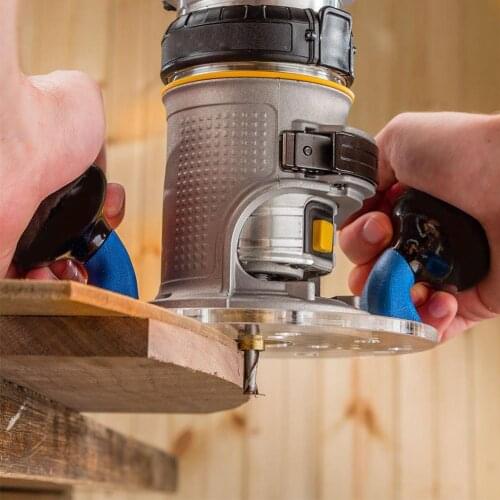 Universal Wide Baseplate With Integral Handles Variable Speed Palm Router Compact Router Tool Woodworking Tools