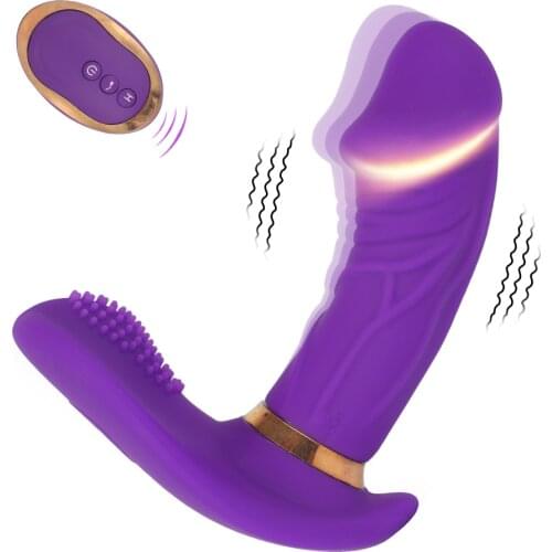 Wearable Butterfly Dildo Vibrator Adult Sex Toys for Women G Spot Clitoris Stimulator Wireless Remote Control Vibrator Panties