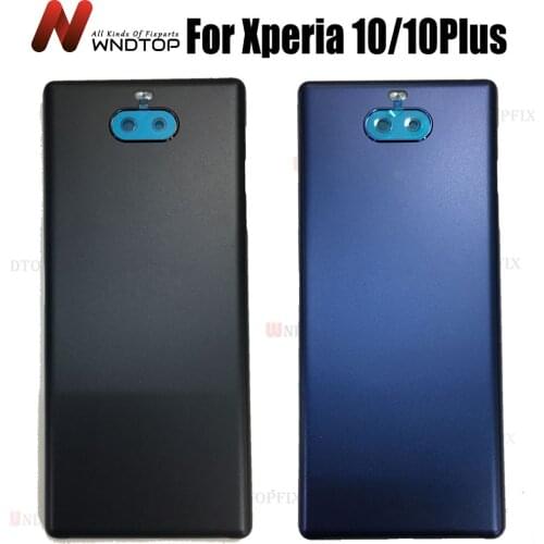 For Sony Xperia 10 Plus Back Battery Cover Door Rear Glass Housing Case For Sony 10 plus Battery Cover For Sony 10 Back Cover