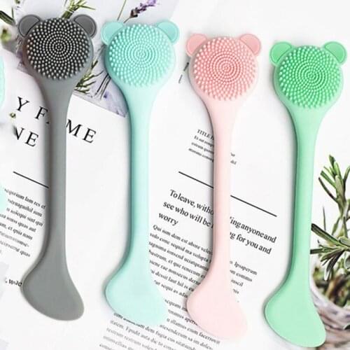 1pc Soft Silicone Facial Cleansing Brushes Exfoliating Pore Cleaner Skin Care Tool Massager Beauty Nose Brush For Daily Dropship