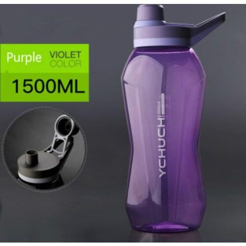 1000ml/1500ml Large Capacity Portable Sports Water Bottles Outdoor Camping Picnic Cycling Kettle Gym Fitness Shaker Water Bottle